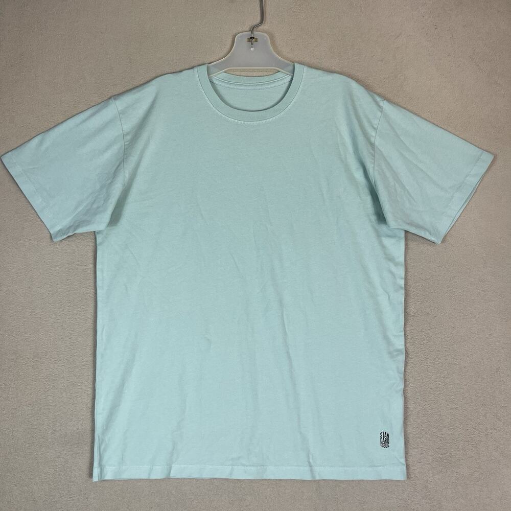 Standard Issue T Shirt Mens S Blue Short Sleeve Crew Neck Regular Fit Cotton‎
